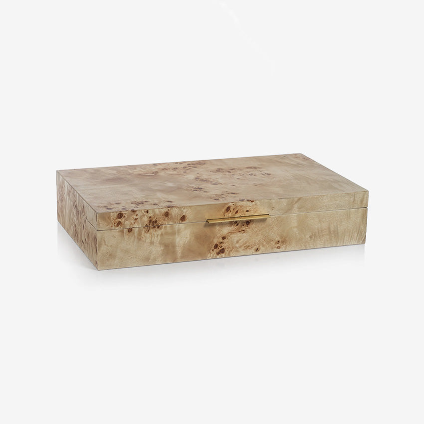 Zodax | Burl wood Veneer Box