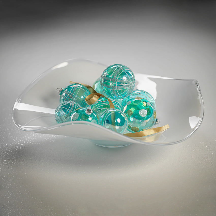 Zodax | Lagoon Scissor Cut Wave Bowl - Opal White