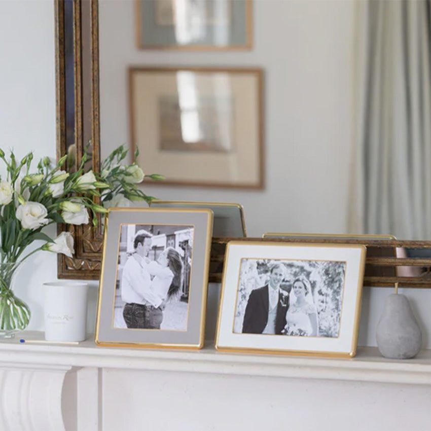 Addison Ross | The Curve 30mm Gold & Enamel Picture Frame