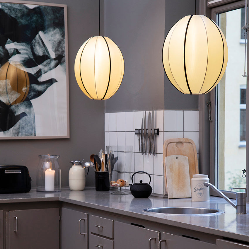 Oi Soi Oi | 100% Silk Lampshade Pendant - Oval