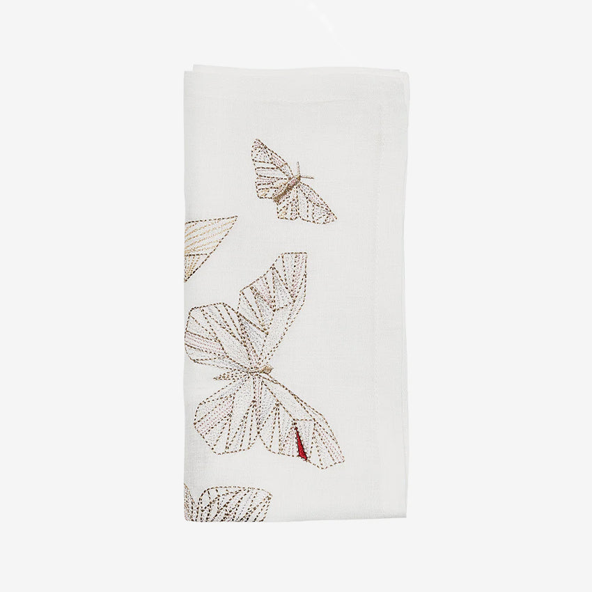 Baccarat X Kim Seybert | Diamant Butterflies Napkin - Set of 4