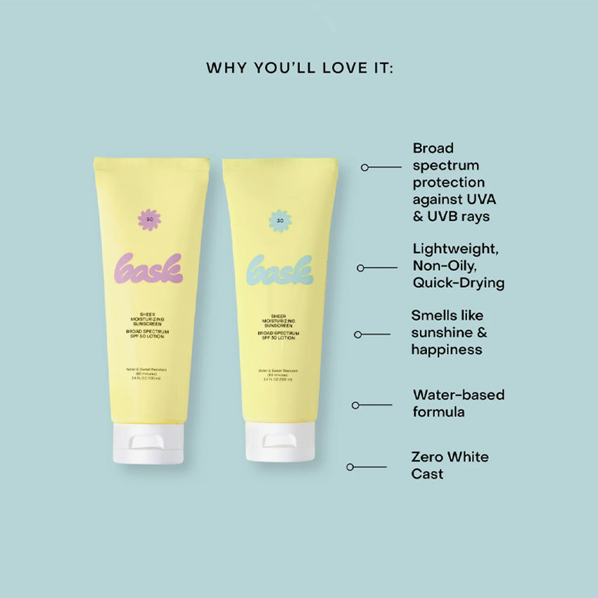 Bask | Lotion hydratante transparente SPF 30