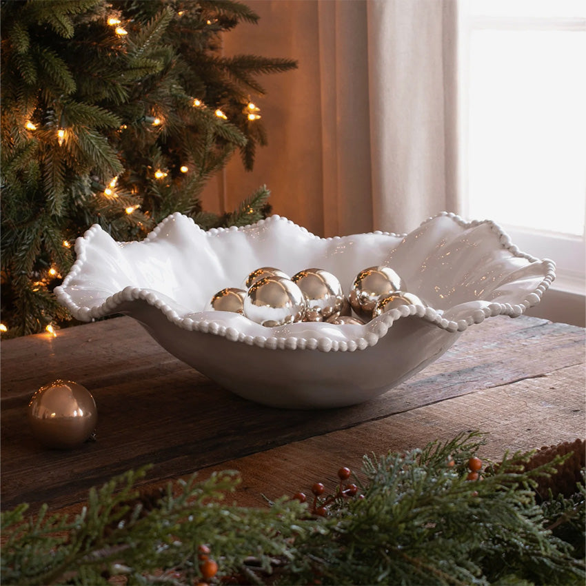 Beatriz Ball | Centre de table rond extra large Vida Alegria - Blanc