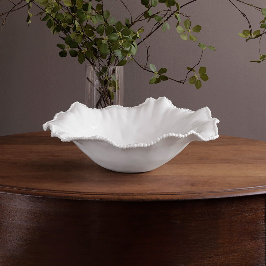 Beatriz Ball | Centre de table rond extra large Vida Alegria - Blanc