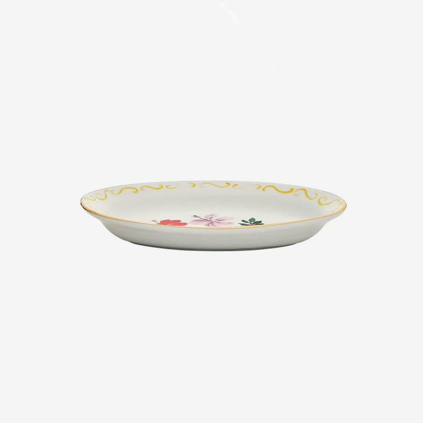 Bitossi Home | Con Amore Oval Tray - Fiore Fiocco