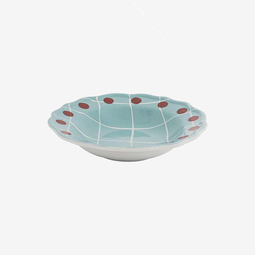Bitossi Home | Quadri Pois Rim Deep Plate