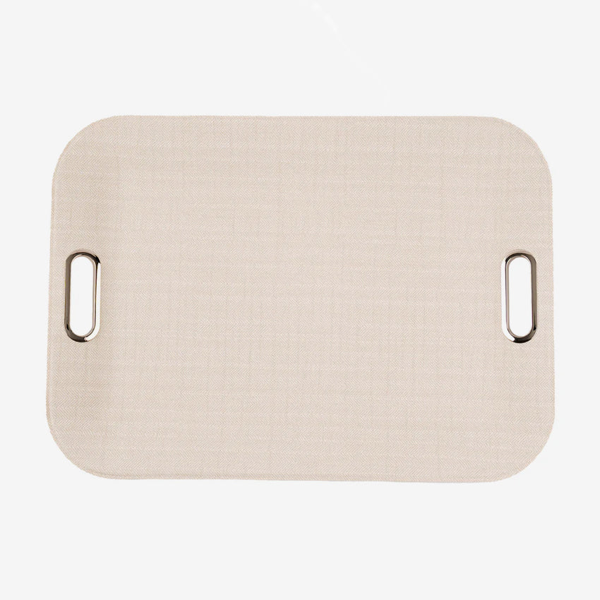 Bold Decor | Serving Tray with Metal Handles
