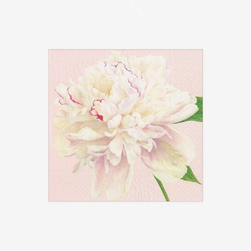 Caspari | Duchess Peonies Blush Napkin