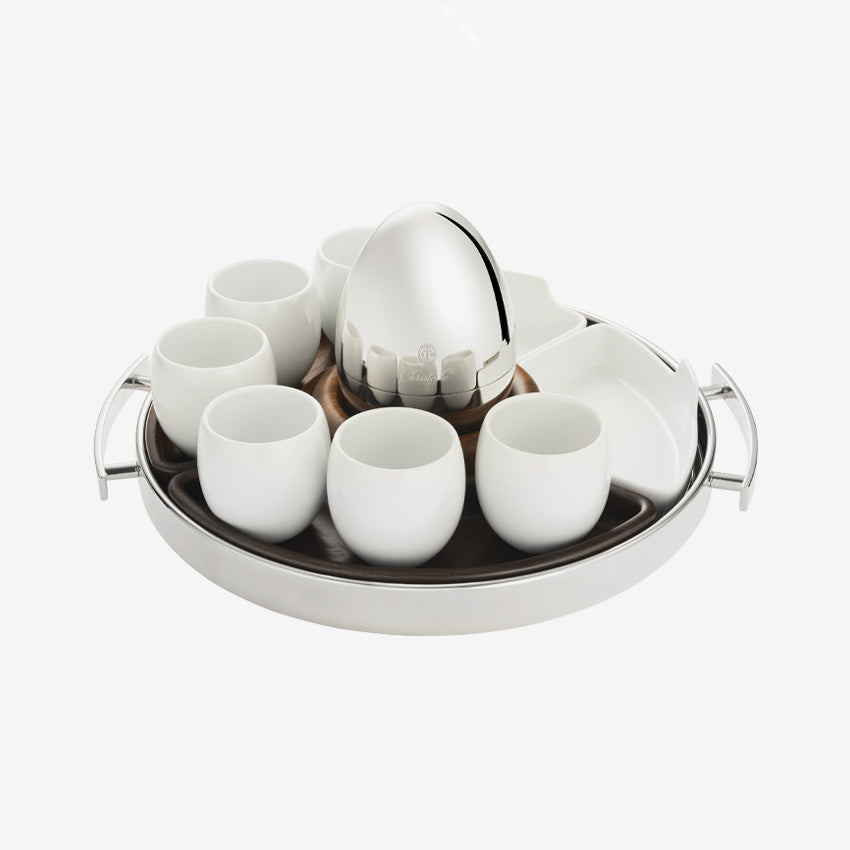 Christofle | MOOD Coffee Round Tray With Handles