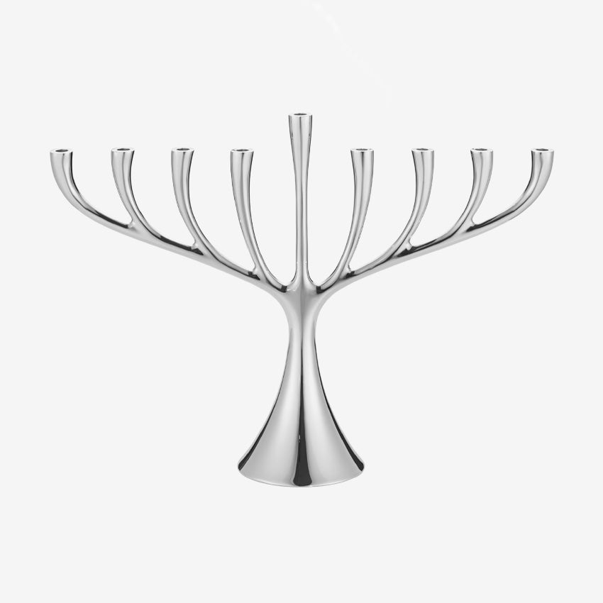 Georg Jensen | Cobra Menorah Stainless Steel Polished Mirror