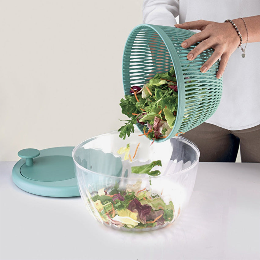 Guzzini | Spin & Store Salad Spinner With Lid