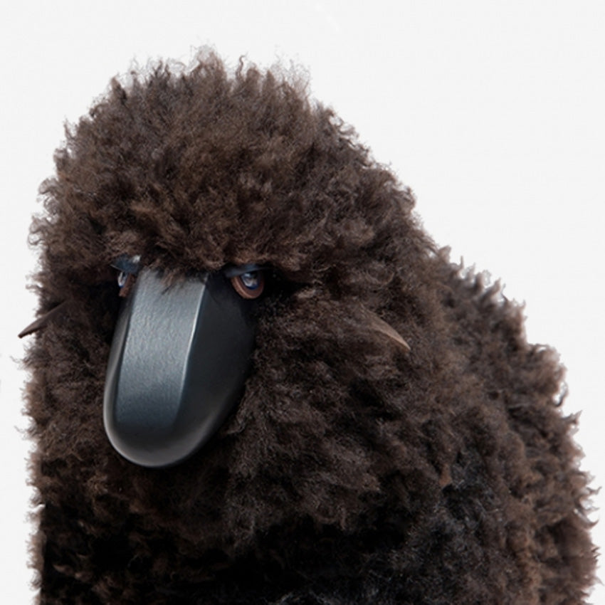 Hanns-Peter Krafft | Lamb, Curly Brown Fur, Black Coloured Wood