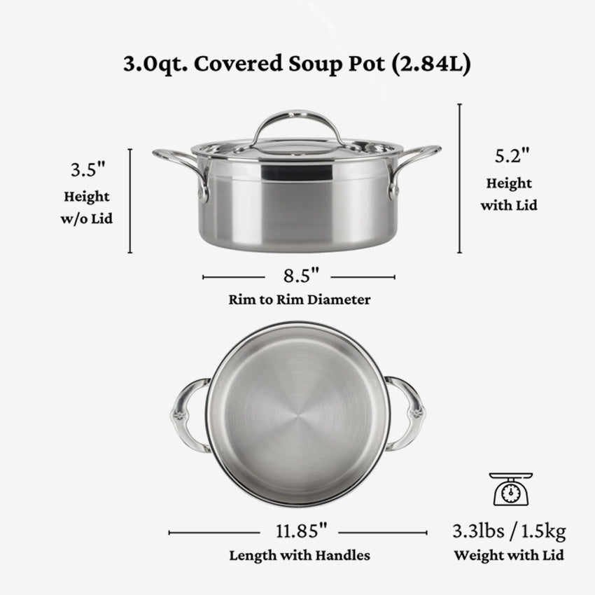 Hestan | ProBond Covered Soup Pot - 3Qt