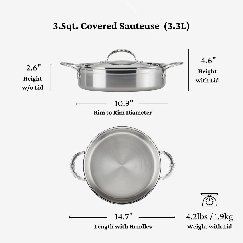 Hestan | ProBond Covered Sauteuse - 3.5Qt