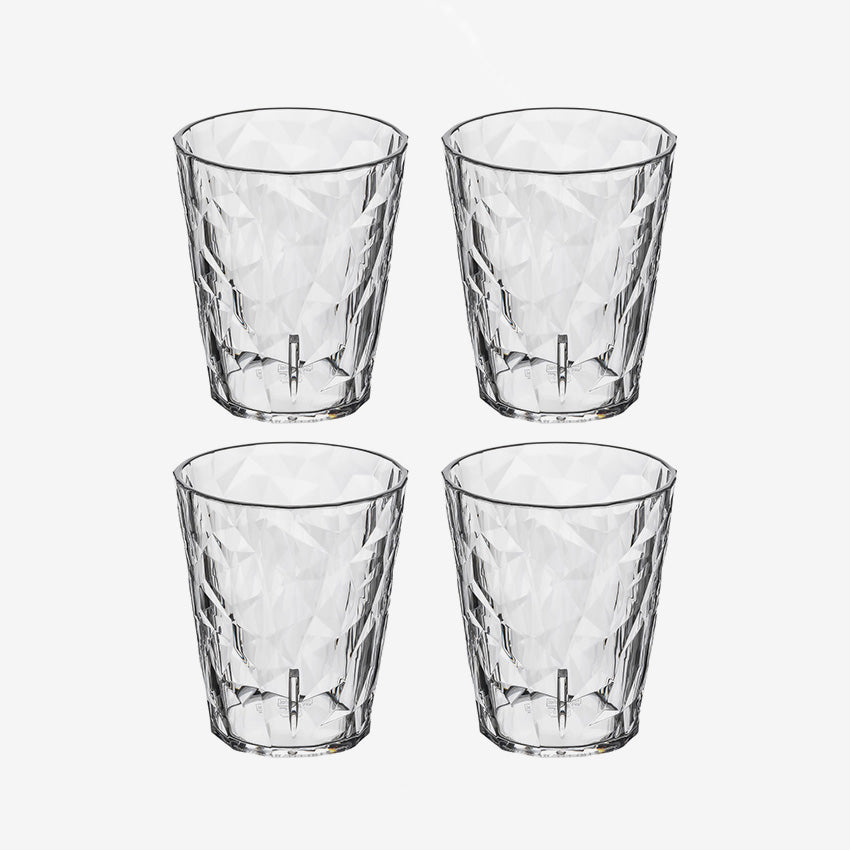 Koziol | Verre d'eau Club No. 1 Universal - Ensemble de 4