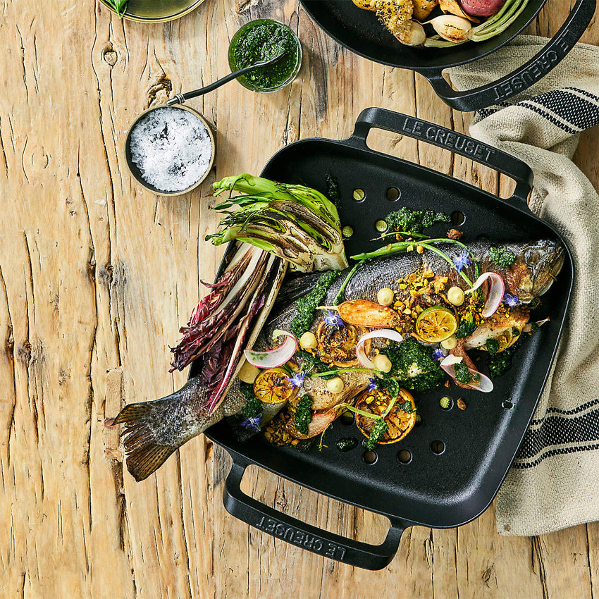 Le Creuset | Panier à gril carré Collection d'extérieur