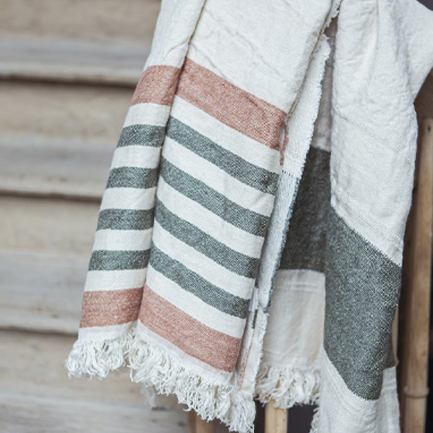 Libeco | Nappe de table The Belgian Fouta Stripe
