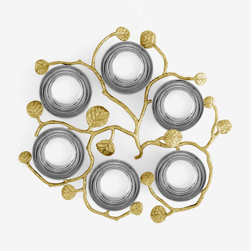 Michael Aram | Botanical Leaf Gold Seder Plate