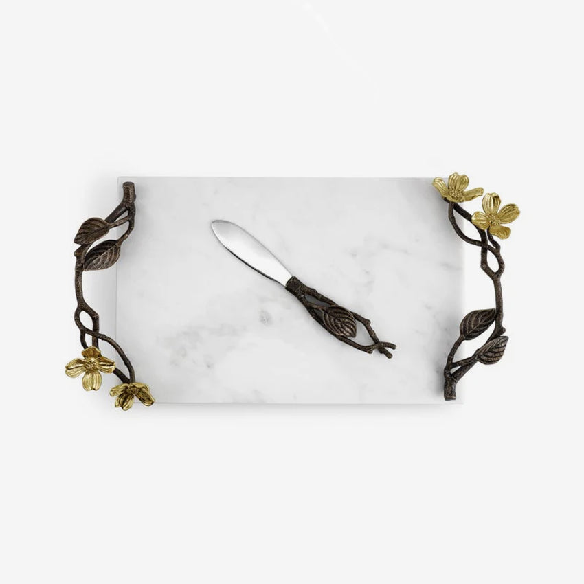 Michael Aram | Dogwood Small Cheeseboard and Knife