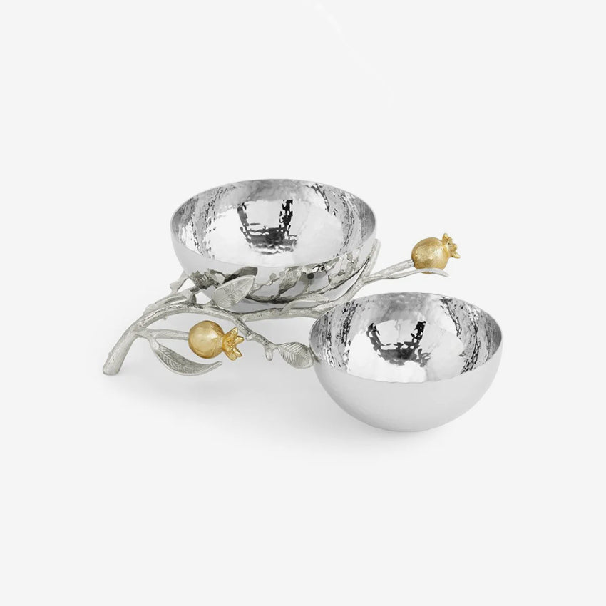 Michael Aram | Bol double Pomegranate - Argent et or
