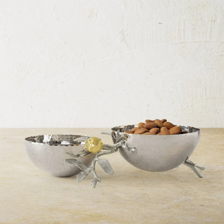 Michael Aram | Bol double Pomegranate - Argent et or