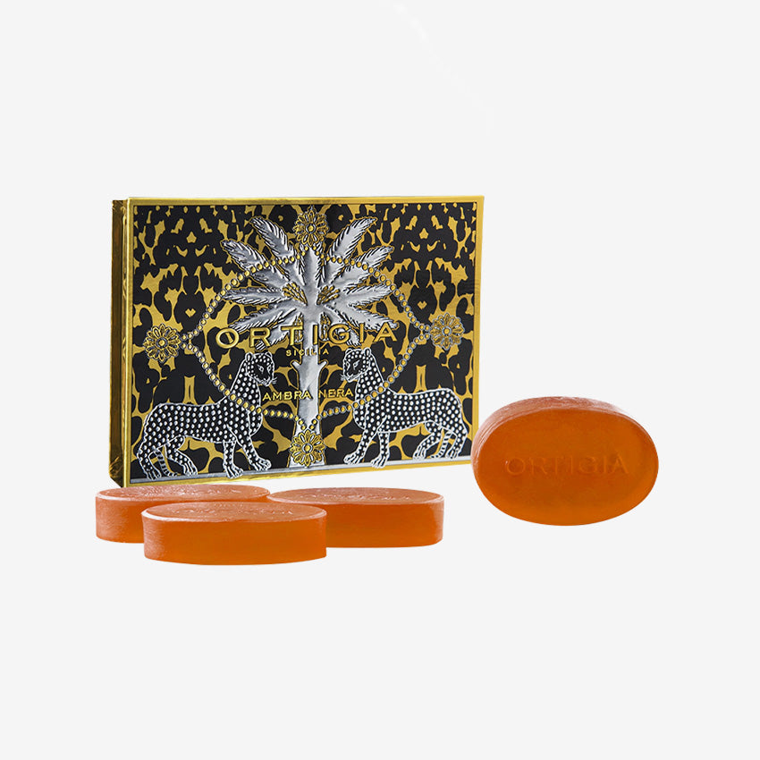 Ortigia | Ambra Nera Soap - Set of 4