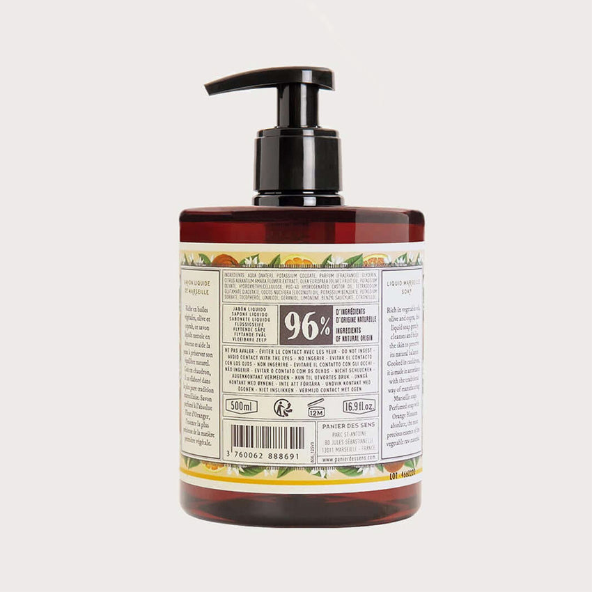Panier des Sens | Savon Liquide de Marseille - Fleur d'Oranger - 500ml