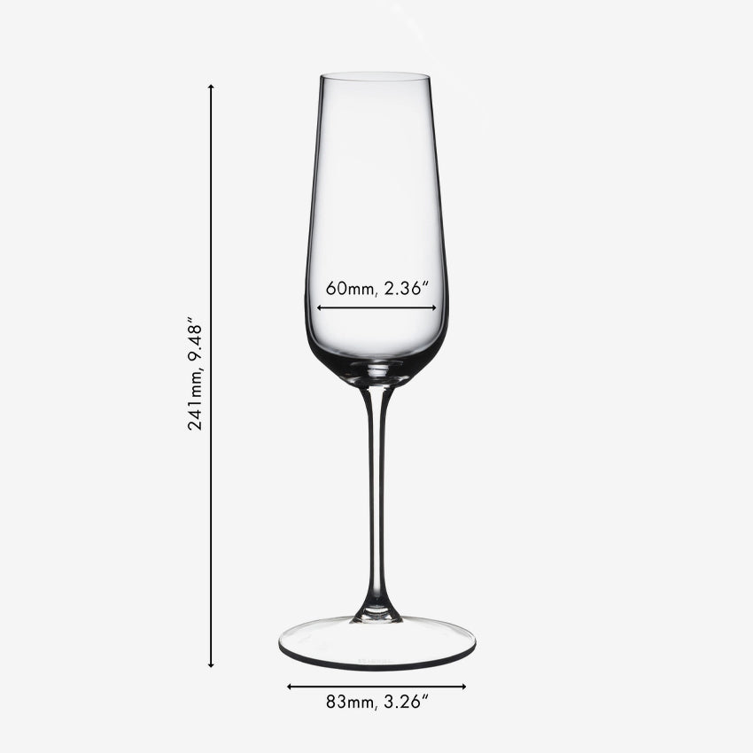 Riedel | Flûtes à champagne Grape - Ensemble de 2