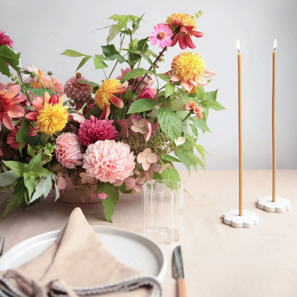 The Floral Society | Ceramic Fleur Long Stem Candle Holder