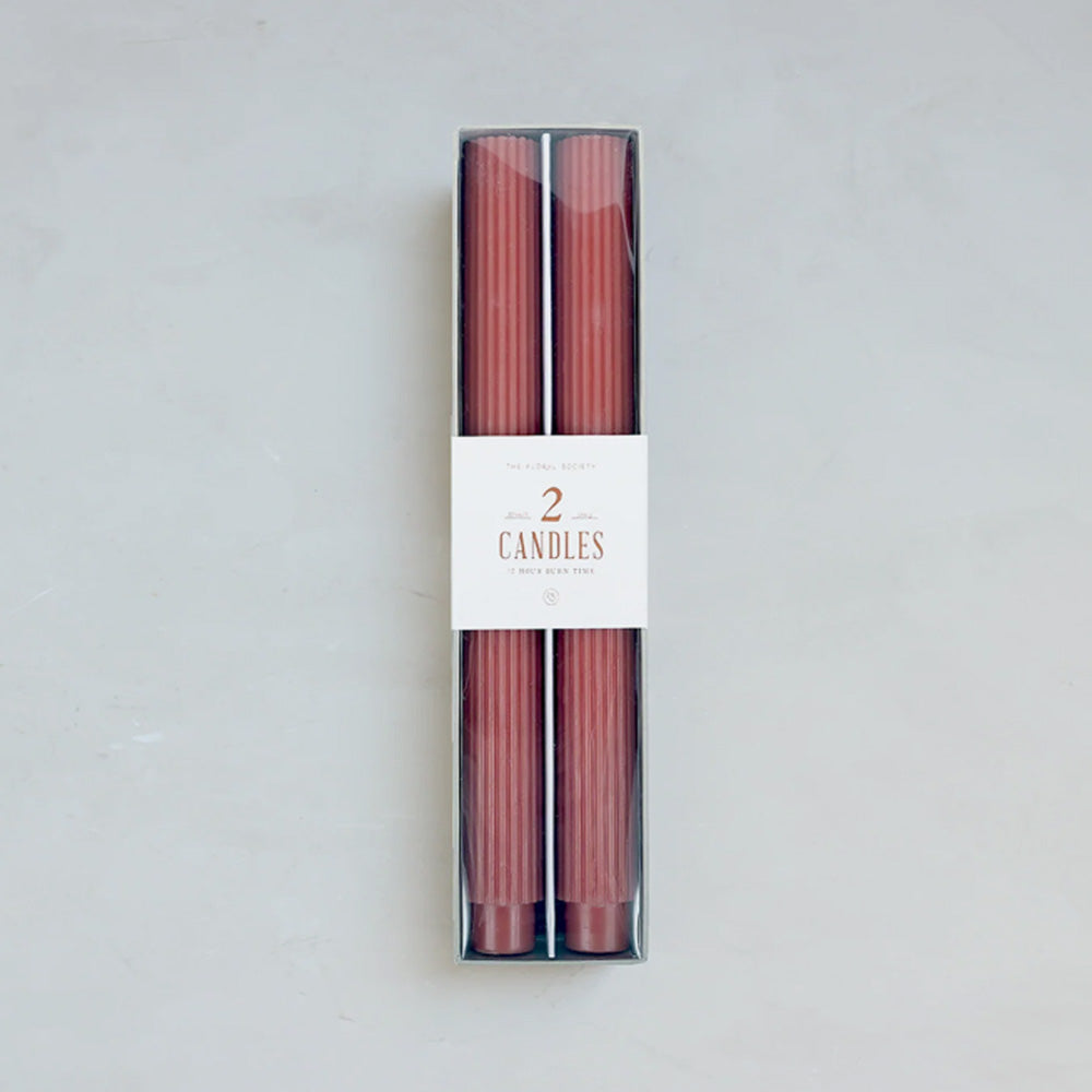 The Floral Society | Fancy Taper Candles 10" - Set of 2