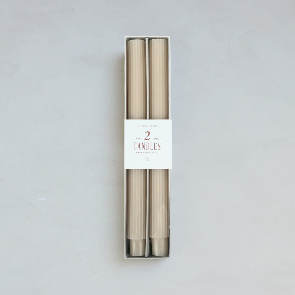 The Floral Society | Fancy Taper Candles 10" - Set of 2
