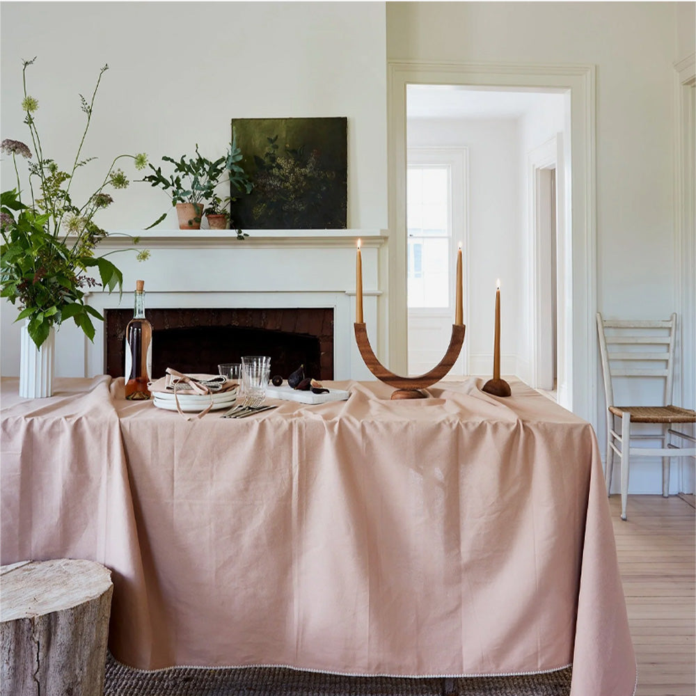 The Floral Society | Candélabre Clair de Lune en Bois de Noyer