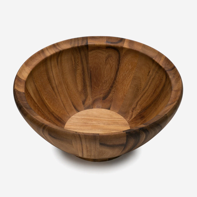 Maison Lipari Acacia XL Salad Bowl - Brown  IRONWOOD.