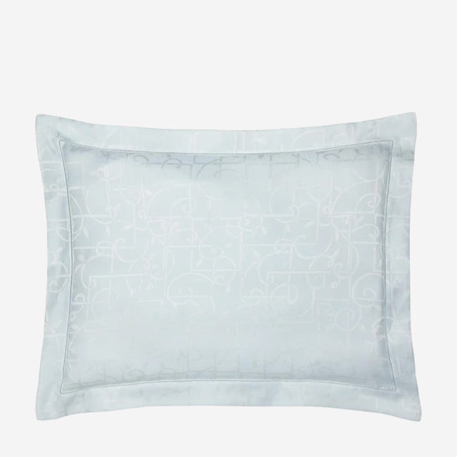 Maison Lipari Graticcio King Sham 21X36'' Aquamarine  SFERRA.