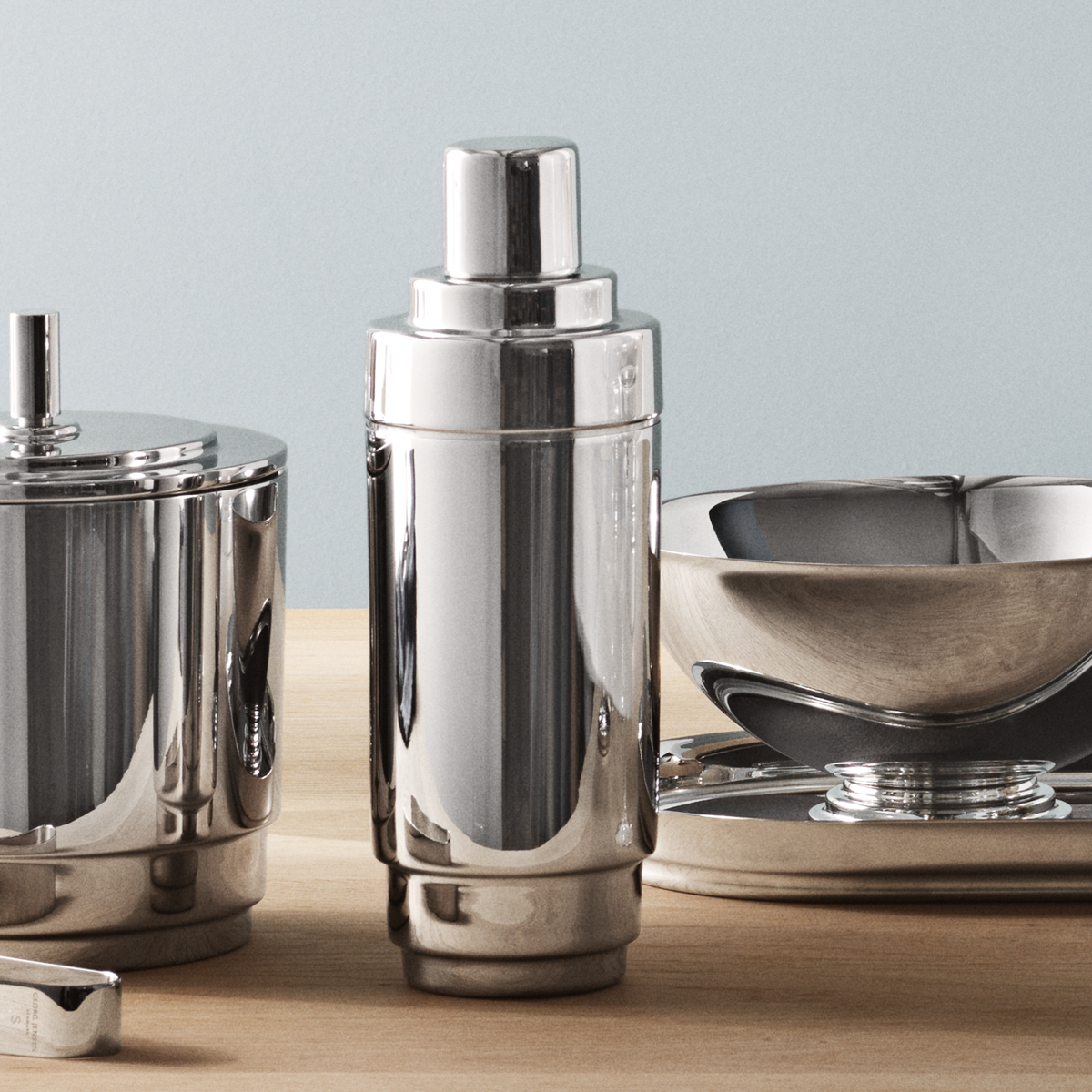 Maison Lipari Manhattan Cocktail Shaker - Silver  GEORG JENSEN.