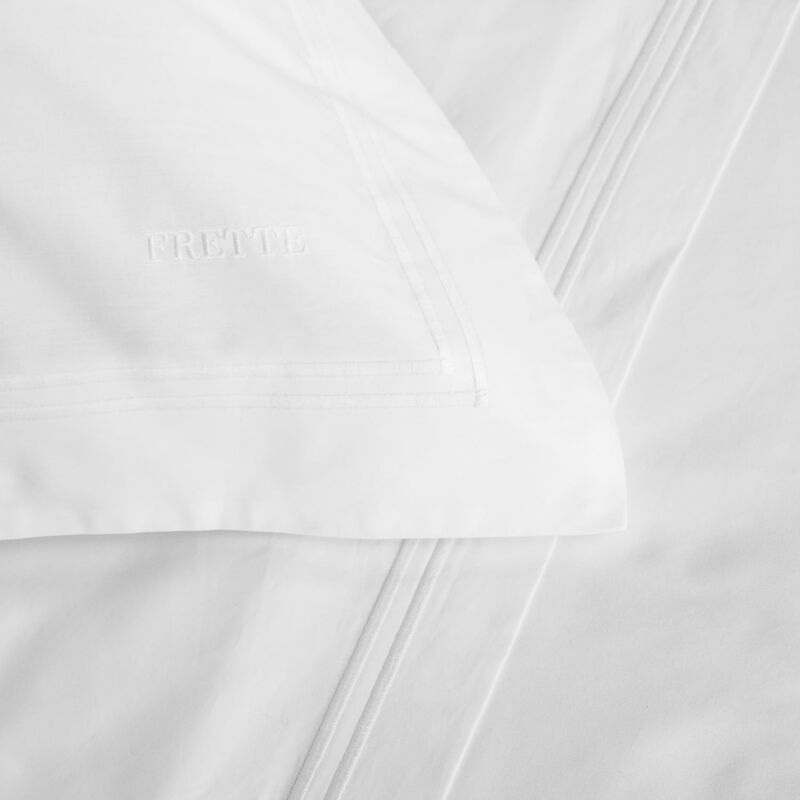 Maison Lipari Hotel Classic Queen Duvet Cover White / White  FRETTE.