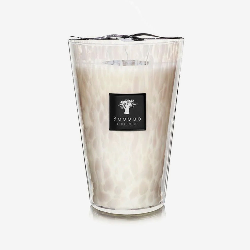 Baobab Collection | Perles blanches Bougie parfumée