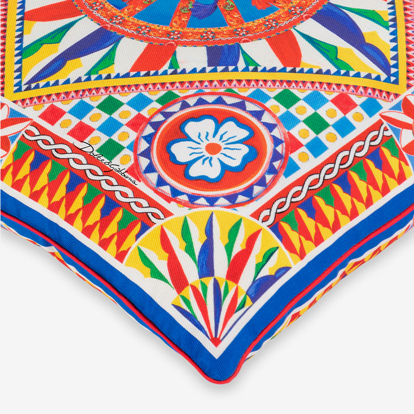 Dolce & Gabbana Casa | Carretto Silk Twill Small Cushion