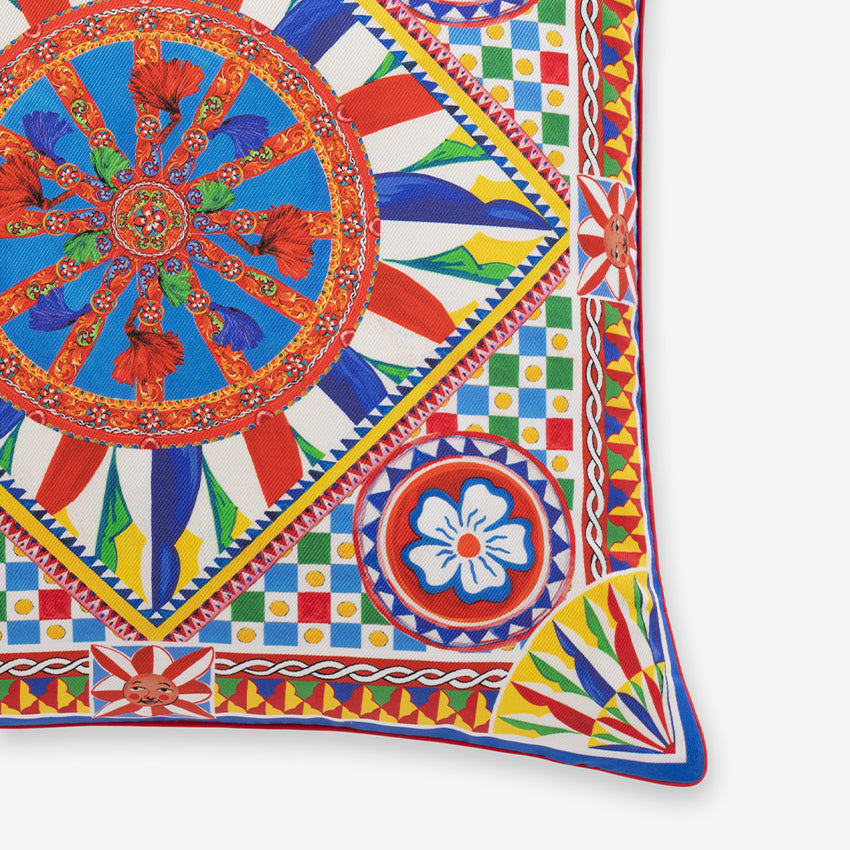 Dolce & Gabbana Casa | Carretto Silk Twill Small Cushion