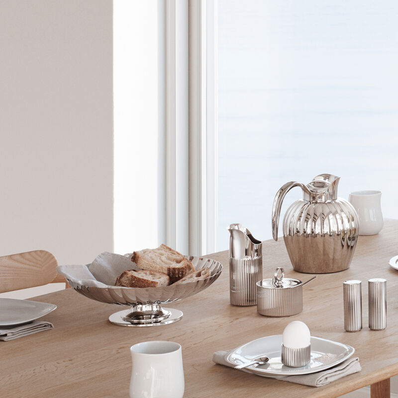 Maison Lipari Bernadotte Creamer & Milk Jug in Polished Stainless Steel  GEORG JENSEN.