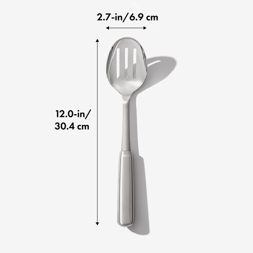 Oxo | Cuillère fendue en acier inoxydable