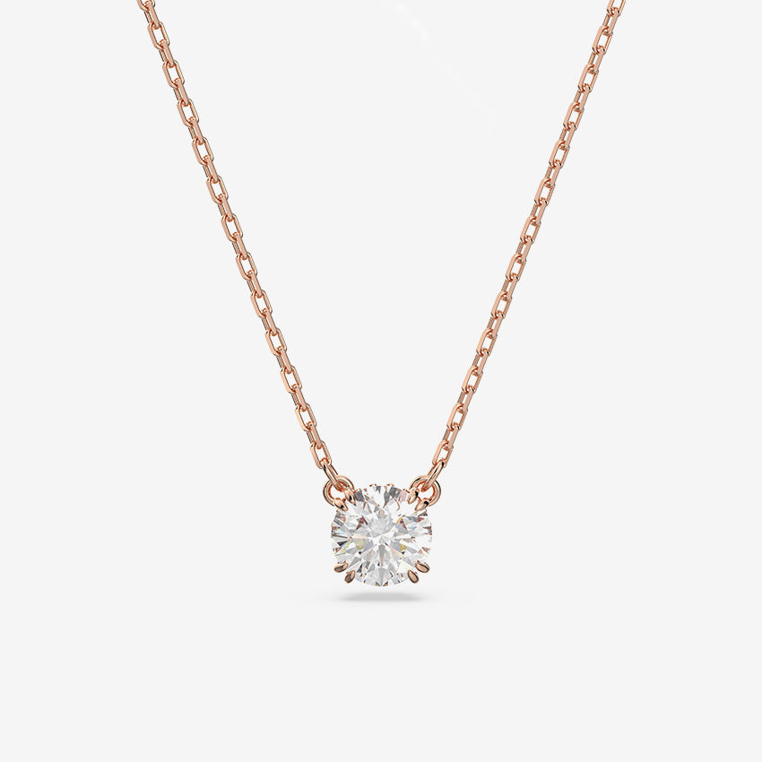 Swarovski | Pendentif Stilla plaqué or à cristal rond