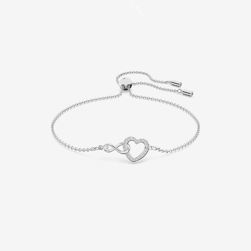 Swarovski | Infinity & Heart Bracelet