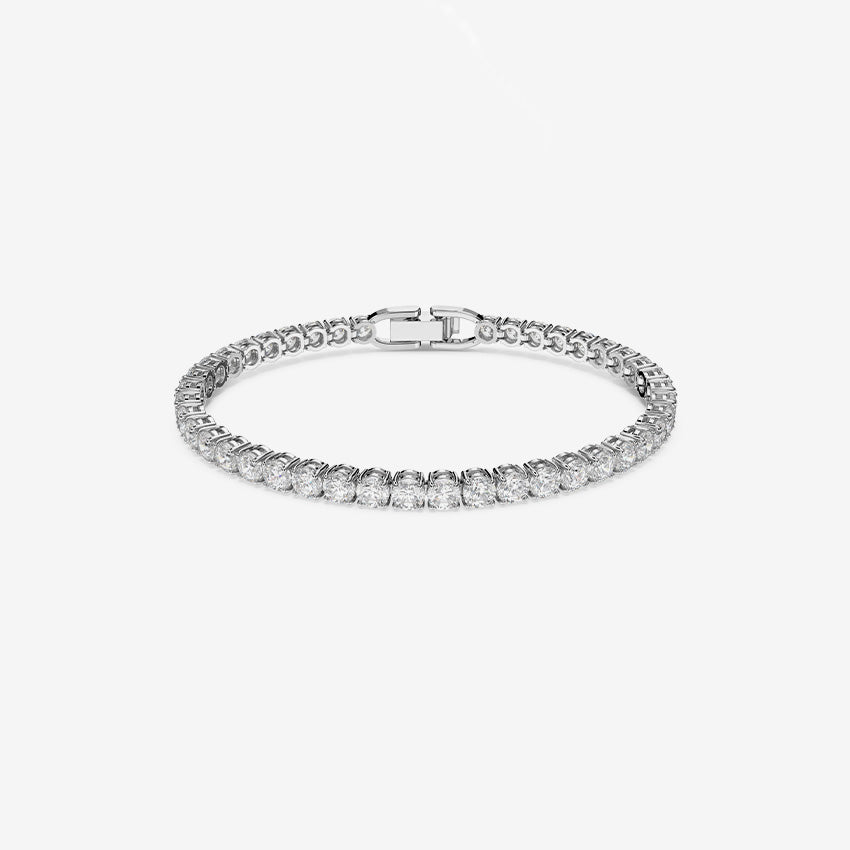 Swarovski | Bracelet de Tennis de Luxe à Coupe Ronde