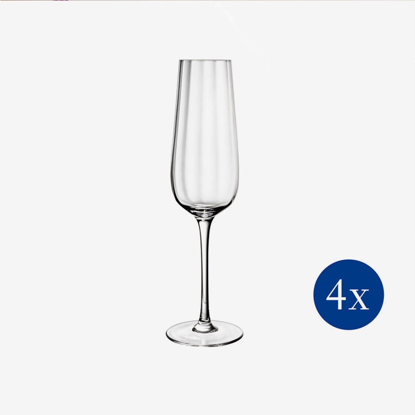 Villeroy & Boch | Flûte à Champagne Rose Garden - Ensemble de 4